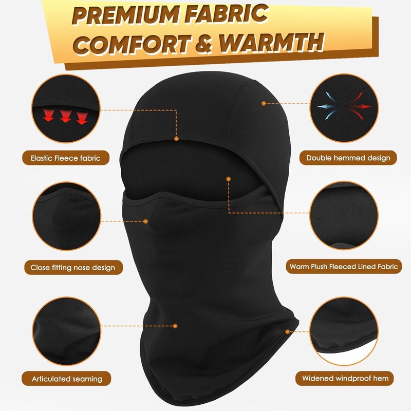 Ameceres Kids Balaclava Ski Mask Cold Weather Windproof Tactical Face Mask Winter for Skiing Snowboarding Cycling - Image 2